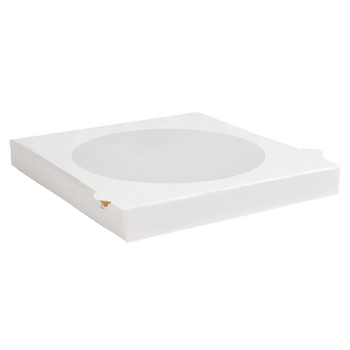 Boite à pizza blanche avec fenêtre 32 x 32 x 3.8 cm - pack de 100 unités