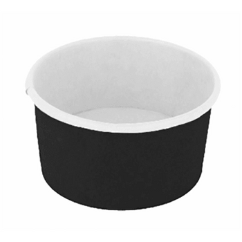 Pot à glace en carton NOIR 300 ml - paquet de 50 unités