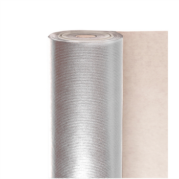 Rouleau papier emballage 0.7x100m Argent - Kraft 60g/m2