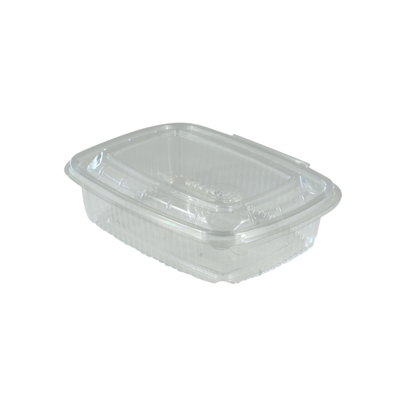 Barquette translucide 750 ml avec couvercle - carton de 400 unités