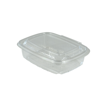 Barquette translucide 750 ml avec couvercle - carton de 400 unités