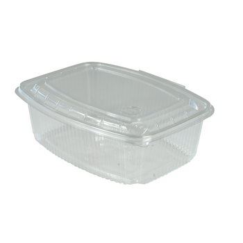 Barquette translucide 1000 ml avec couvercle - carton de 400 unités