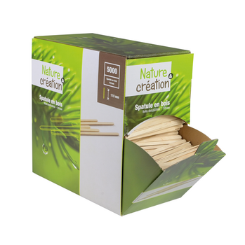 Agitateur a café en bois 11 cm en boite distributrice - 4 boites de 5000 unités