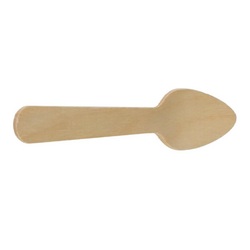 Cuillère à dessert en bois 11 cm - carton de 1000 unités