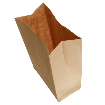Sac papier sans anses 18 + 11 x 35 cm Kraft - carton de 500 unités