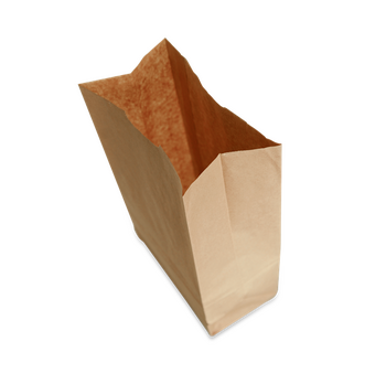 Sac papier sans anses 20 + 16 x 40 cm Kraft - carton de 500 unités