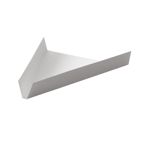 Support triangulaire pour quiche et tarte en carton BLANC - 17 x 12 x 2 cm - carton de 250 unités