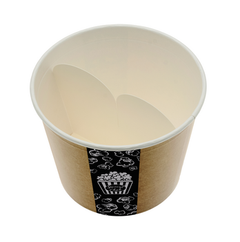 Séparateur 2 compartiments pour bucket poulet 2550 ml  - carton de 900 unités