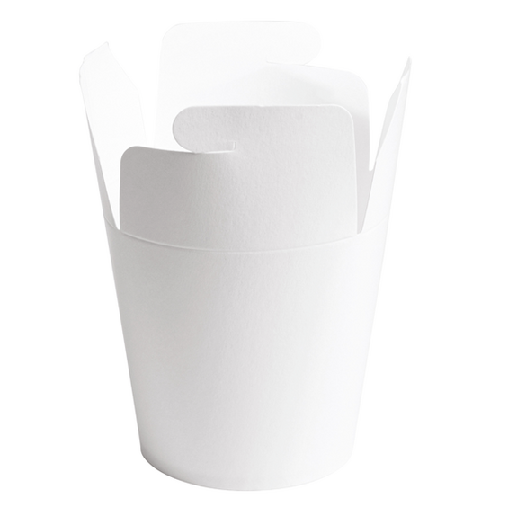Pot en carton pour pâtes / salades / plats cuisinés Blanc 960 ml - carton de 500 unités