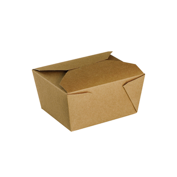 Boîte repas étanche en carton Marron 780 ml - carton de 450 unités