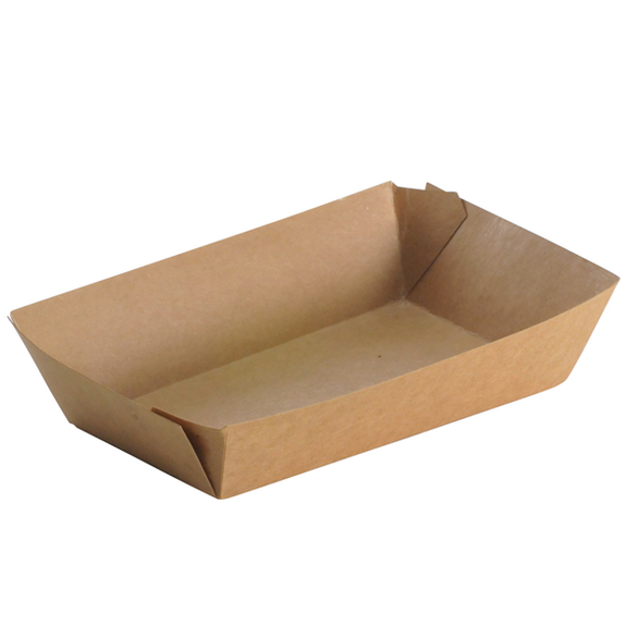 Barquette à frites en carton kraft 9600 ml- Carton de 500 unités