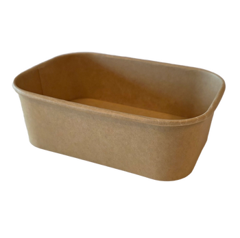 Bac rectangulaire pour glaces KRAFT neutre 750 ml - Carton de 300 unités