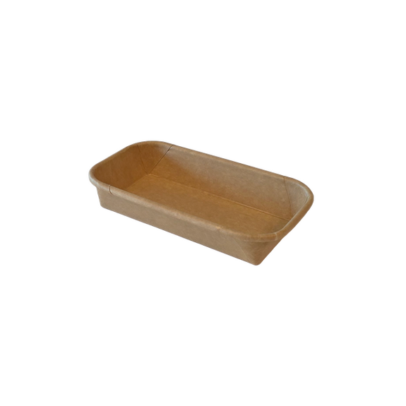 Barquette KRAFT pour sushi 13.9 x 8 x 2.4 cm - Carton de 1200 unités