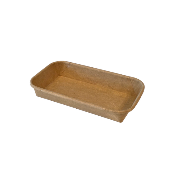 Barquette KRAFT pour sushi 16 x 9 x 2.4 cm - Carton de 1000 unités