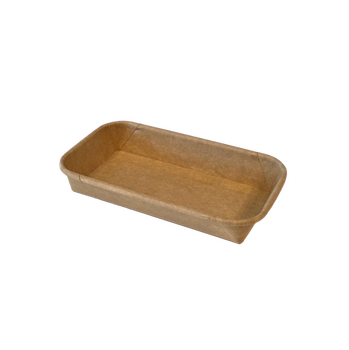 Barquette KRAFT pour sushi 16 x 9 x 2.4 cm - Carton de 1000 unités