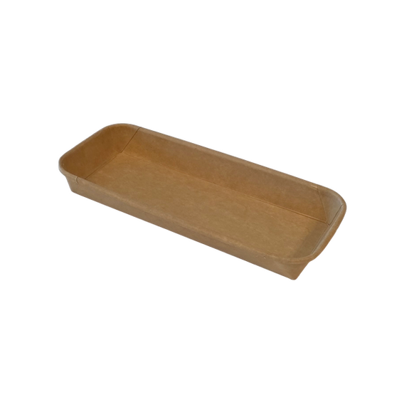 Barquette KRAFT pour sushi 22 x 9 x 2.4 cm - Carton de 800 unités