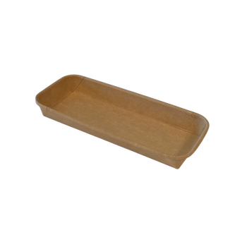 Barquette KRAFT pour sushi 22 x 9 x 2.4 cm - Carton de 800 unités
