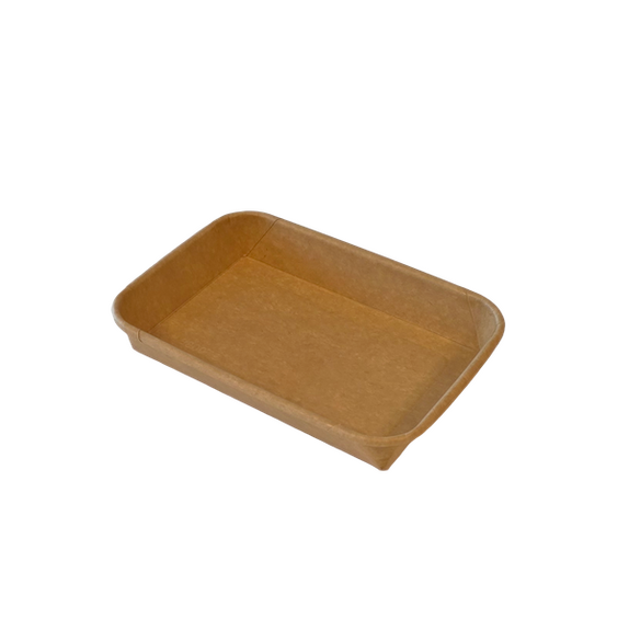 Barquette KRAFT pour sushi 16.7 x 11.6 x 2.4 cm - Carton de 800 unités