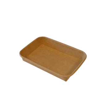 Barquette KRAFT pour sushi 16.7 x 11.6 x 2.4 cm - Carton de 800 unités