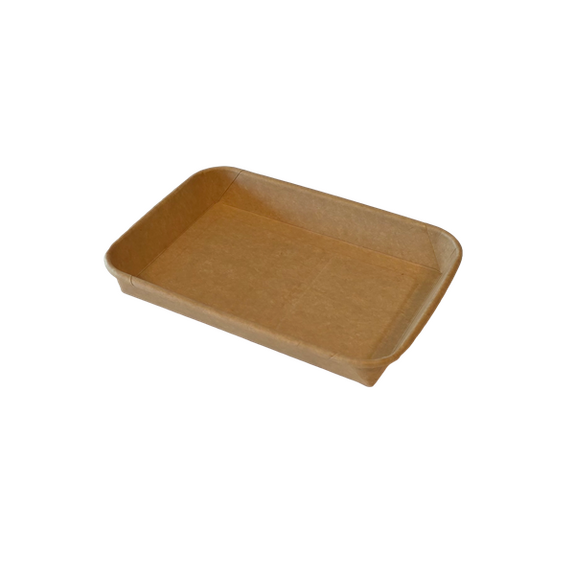 Barquette KRAFT pour sushi 18.6 x 13 x 2.4 cm - Carton de 600 unités