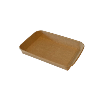 Barquette KRAFT pour sushi 18.6 x 13 x 2.4 cm - Carton de 600 unités