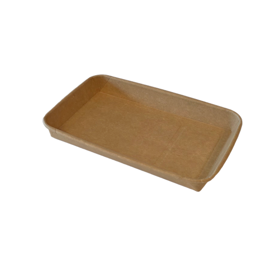 Barquette KRAFT pour sushi 22.2 x 13.8 x 2.4 cm - Carton de 600 unités