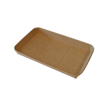 Barquette KRAFT pour sushi 24.4 x 15.5 x 2.4 cm - Carton de 400 unités