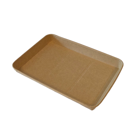 Barquette KRAFT pour sushi 25.8 x 18.4 x 2.4 cm - Carton de 400 unités