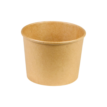 Récipient en carton double paroi KRAFT neutre 237 ml - Carton de 500 unités