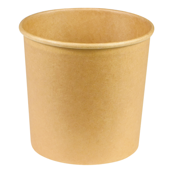 Récipient en carton double paroi KRAFT neutre 770 ml - Carton de 500 unités