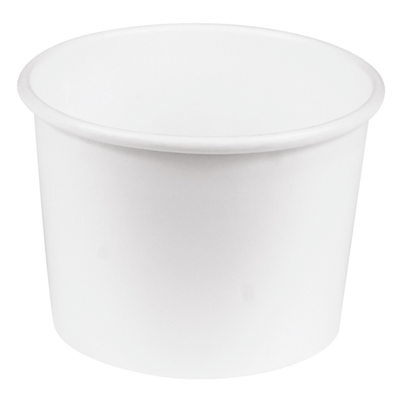 Récipient en carton double paroi BLANC neutre 237 ml - Carton de 500 unités