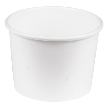 Récipient en carton double paroi BLANC neutre 237 ml - Carton de 500 unités