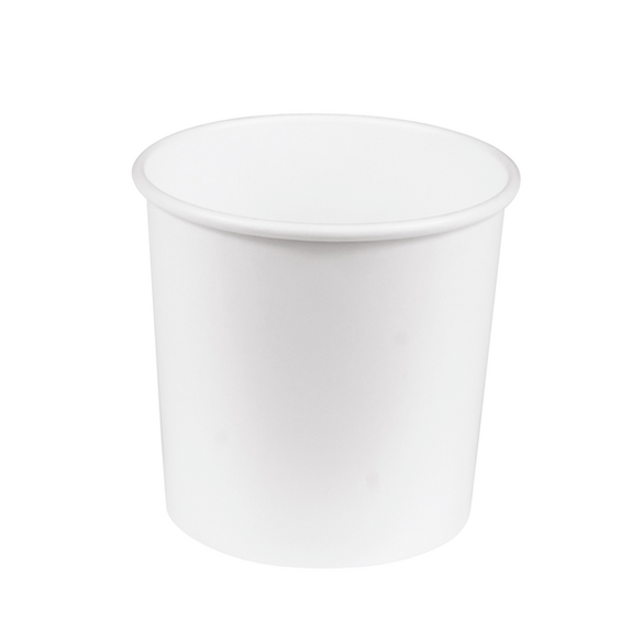 Récipient en carton double paroi BLANC neutre 358 ml - Carton de 500 unités