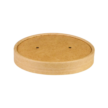 Couvercle en carton double paroi KRAFT pour pot 479 ml - Carton de 500 unités