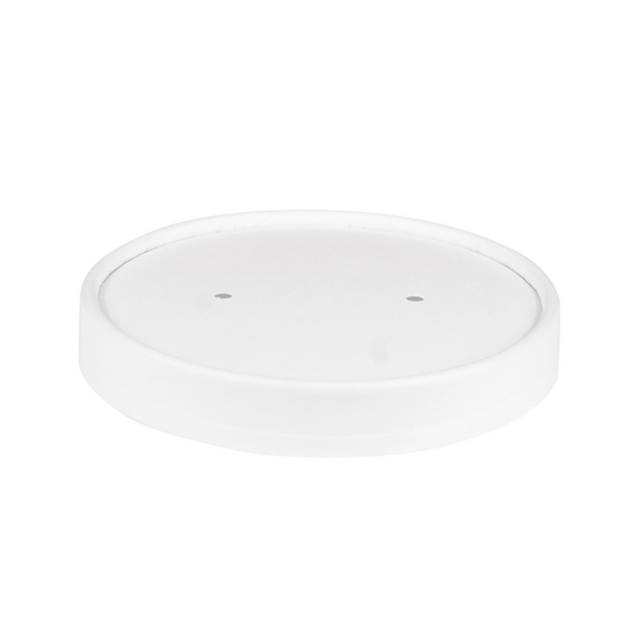Couvercle en carton double paroi BLANC pour pot 479 ml - Carton de 500 unités