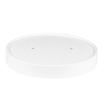 Couvercle en carton double paroi BLANC pour pot 770 et 960 ml - Carton de 500 unités