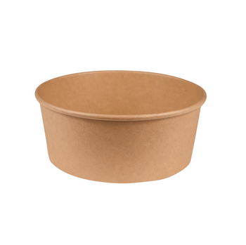 Boîte à salade en carton KRAFT 780 ml  - Carton de 300 unités