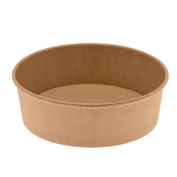 Boîte à salade en carton KRAFT 2000 ml  - Carton de 150 unités