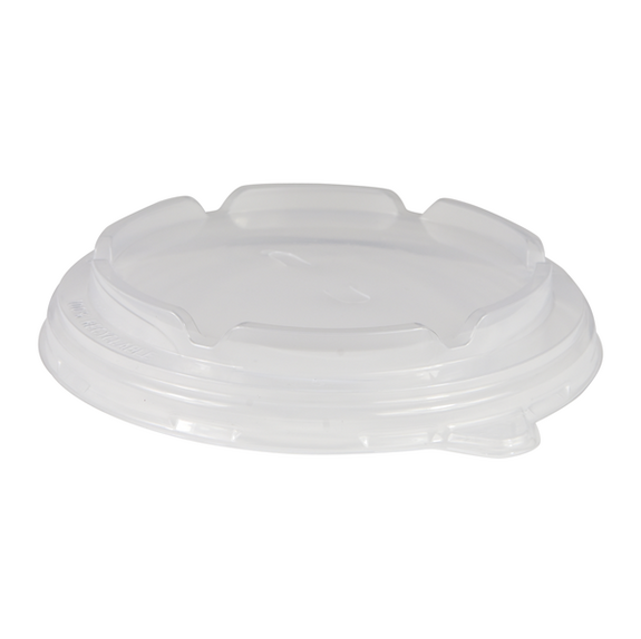 Couvercle PP Micro-ondable pour boîte à salade en carton 500 780 et 960 ml  - Carton de 300 unités
