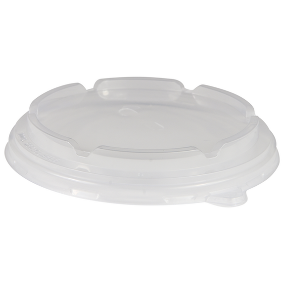 Couvercle PP Micro-ondable pour boîte à salade en carton 1100 ml  - Carton de 300 unités