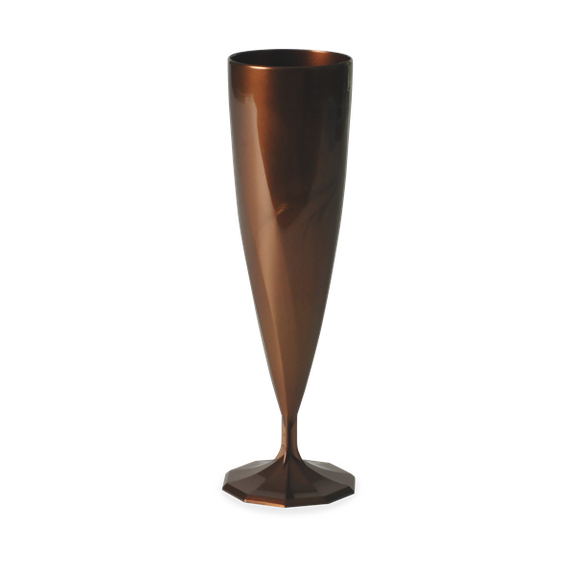 Flûte à champagne CHOCOLAT en PS 13.5 cl - Carton de 200 unités