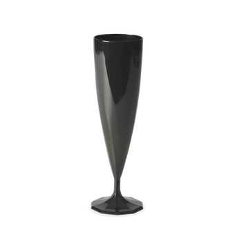 Flûte à champagne NOIR EBENE en PS 13.5 cl - Carton de 200 unités