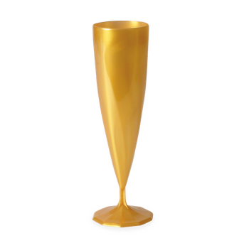 Flûte à champagne OR en PS 13.5 cl - Carton de 200 unités
