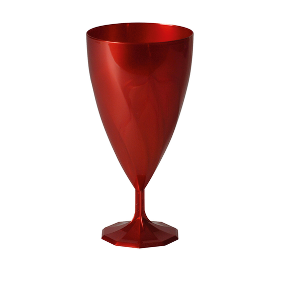 Verre à eau ROUGE CARMIN en PS 20 cl - Carton de 132 unités