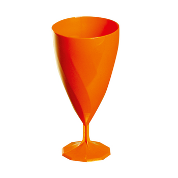 Verre à eau ORANGE en PS 20 cl - Carton de 132 unités