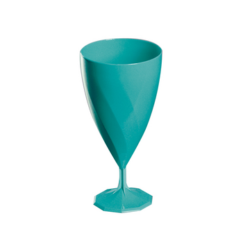 Verre à eau TURQUOISE en PS 20 cl - Carton de 132 unités