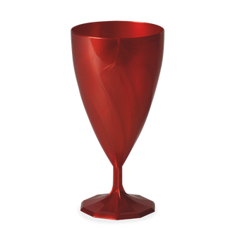 Verre à vin ROUGE CARMIN en PS 15 cl - Carton de 168 unités