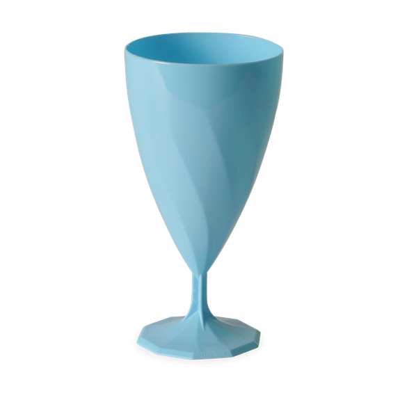 Verre à vin BLEU CIEL en PS 15 cl - Carton de 168 unités