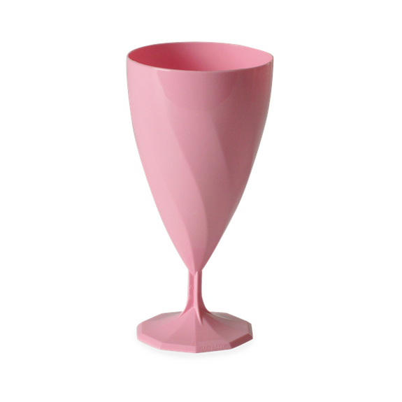 Verre à vin ROSE en PS 15 cl - Carton de 168 unités