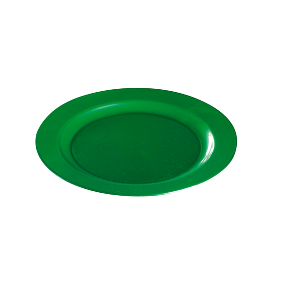Assiette ronde injectée EMERAUDE 19 cm réutilisable - Carton de 96 unités